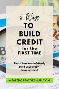 How to build credit for the first time